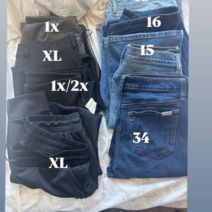 PANTS BUNDLE W/JOES JEANS & ADDIDAS